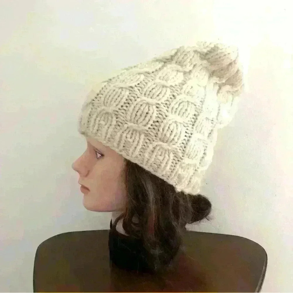 Handmade Pure Wool  Hat - Picture 3 of 7